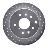 Dynamic Friction 1988-1989 Mazda 929 Rear Right Drilled Silver Brake Rotor by Dynamic Friction Company 621-80020R