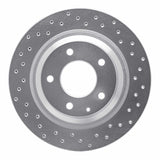 Dynamic Friction 1993-1995 Mazda RX-7 Rear Right Drilled Silver Brake Rotor by Dynamic Friction Company 621-80032R