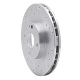Dynamic Friction 1999-2003 Mazda Protege Front Left Drilled Silver Brake Rotor by Dynamic Friction Company 621-80034L