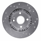 Dynamic Friction 1999-2003 Mazda Protege Front Left Drilled Silver Brake Rotor by Dynamic Friction Company 621-80034L