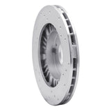 Dynamic Friction 1999-2003 Mazda Protege Front Left Drilled Silver Brake Rotor by Dynamic Friction Company 621-80034L