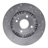 Dynamic Friction 1999-2003 Mazda Protege Front Right Drilled Silver Brake Rotor by Dynamic Friction Company 621-80034R
