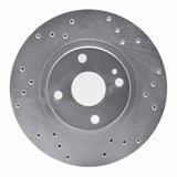 Dynamic Friction 1999-2003 Mazda Protege Front Right Drilled Silver Brake Rotor by Dynamic Friction Company 621-80034R