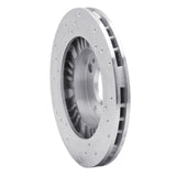 Dynamic Friction 1999-2003 Mazda Protege Front Right Drilled Silver Brake Rotor by Dynamic Friction Company 621-80034R