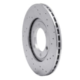 Dynamic Friction 1986-1993 Mazda B2000 Front Left Drilled Silver Brake Rotor by Dynamic Friction Company 621-80056L