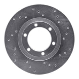 Dynamic Friction 1986-1993 Mazda B2000 Front Right Drilled Silver Brake Rotor by Dynamic Friction Company 621-80056R