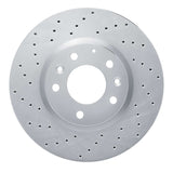 Dynamic Friction 2007-2012 Mazda CX-7 Front Left Drilled Silver Brake Rotor by Dynamic Friction Company 621-80066L
