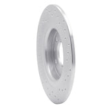 Dynamic Friction 2016-2018 Mazda CX-3 Rear Left Drilled Silver Brake Rotor by Dynamic Friction Company 621-80075L