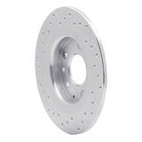 Dynamic Friction 2016-2018 Mazda CX-3 Rear Right Drilled Silver Brake Rotor by Dynamic Friction Company 621-80075R