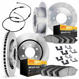 Dynamic Friction 2019-2025 Mercedes-Benz Sprinter 2500 Front & Rear Rotors with Heavy Duty Pads w/Sensor/Hardware by Dynamic Friction Company 6224-40041