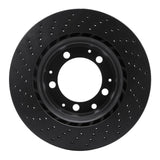 R1 Concepts 78-89 Porsche 911/930 Rear Right Drilled Black Brake Rotor by R1 Concepts RNC-623-02014D
