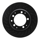 R1 Concepts 78-89 Porsche 911/930 Rear Left Drilled Black Brake Rotor by R1 Concepts RNC-623-02015D
