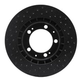 R1 Concepts 87-95 Porsche 944 (Excl Turbo) Front Right Drilled Black Brake Rotor by R1 Concepts RNC-623-02019R