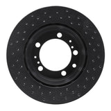 R1 Concepts 91-97 Porsche 911 Rear Left Drilled Black Brake Rotor by R1 Concepts RNC-623-02030D