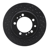 R1 Concepts 91-97 Porsche 911 Rear Left Drilled Black Brake Rotor by R1 Concepts RNC-623-02030D