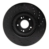 R1 Concepts 09-14 Hyundai Genesis Sedan Front Left Drilled Black Brake Rotor by R1 Concepts RNC-623-03028L