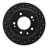 R1 Concepts 09-16 Hyundai Elantra Rear Left Drilled Black Brake Rotor by R1 Concepts RNC-623-03029L