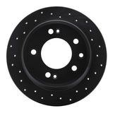 R1 Concepts 09-16 Hyundai Elantra Rear Right Drilled Black Brake Rotor by R1 Concepts RNC-623-03029R
