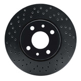 R1 Concepts 09-19 Fiat 500 Front Left Drilled Black Brake Rotor by R1 Concepts RNC-623-07002L