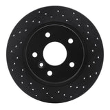R1 Concepts 94-04 Land Rover Discovery Rear Right Drilled Black Brake Rotor by R1 Concepts RNC-623-11004R