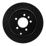 R1 Concepts 05-07 Land Rover LR3 Rear Right Drilled Black Brake Rotor by R1 Concepts RNC-623-11012R