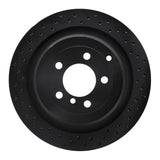 R1 Concepts 06-12 Land Rover Range Rover Rear Left Drilled Black Brake Rotor by R1 Concepts RNC-623-11016L
