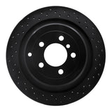 R1 Concepts 06-12 Land Rover Range Rover Rear Right Drilled Black Brake Rotor by R1 Concepts RNC-623-11016R