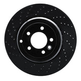 R1 Concepts 10-13 Land Rover Range Rover Sport Rear Left Drilled Black Brake Rotor by R1 Concepts RNC-623-11020L