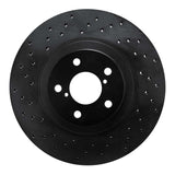 R1 Concepts 17-20 Toyota 86 Front Left Drilled Black Brake Rotor by R1 Concepts RNC-623-13034L
