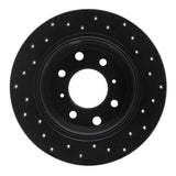 R1 Concepts 64-94 Alfa Romeo BERLINA Rear Left Drilled Black Brake Rotor by R1 Concepts RNC-623-16000L