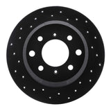 R1 Concepts 64-94 Alfa Romeo BERLINA Rear Left Drilled Black Brake Rotor by R1 Concepts RNC-623-16000L