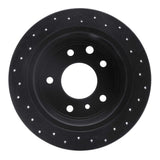 R1 Concepts 86-89 Jaguar Vanden Plas Rear Left Drilled Black Brake Rotor by R1 Concepts RNC-623-20004L