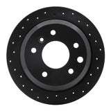 R1 Concepts 86-89 Jaguar Vanden Plas Rear Left Drilled Black Brake Rotor by R1 Concepts RNC-623-20004L