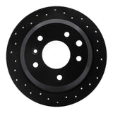 R1 Concepts 86-89 Jaguar Vanden Plas Rear Right Drilled Black Brake Rotor by R1 Concepts RNC-623-20004R