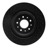 R1 Concepts 00-06 Jaguar XJR Front Right Drilled Black Brake Rotor by R1 Concepts RNC-623-20016R