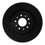 R1 Concepts 00-06 Jaguar XJR Front Right Drilled Black Brake Rotor by R1 Concepts RNC-623-20016R