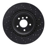 R1 Concepts 16-21 Jaguar XE Rear Left Drilled Black Brake Rotor by R1 Concepts RNC-623-20035L