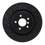 R1 Concepts 16-21 Jaguar XE Rear Left Drilled Black Brake Rotor by R1 Concepts RNC-623-20035L