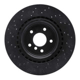 R1 Concepts 16-21 Jaguar XE Rear Right Drilled Black Brake Rotor by R1 Concepts RNC-623-20035R