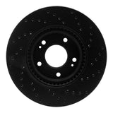 R1 Concepts 12-16 Kia Sportage Front Left Drilled Black Brake Rotor by R1 Concepts RNC-623-21032L
