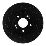 R1 Concepts 12-16 Kia Sportage Front Left Drilled Black Brake Rotor by R1 Concepts RNC-623-21032L