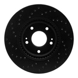 R1 Concepts 12-16 Kia Sportage Front Right Drilled Black Brake Rotor by R1 Concepts RNC-623-21032R