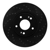 R1 Concepts 12-16 Kia Sportage Front Right Drilled Black Brake Rotor by R1 Concepts RNC-623-21032R
