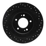 R1 Concepts 17-22 Kia Cadenza Rear Left Drilled Black Brake Rotor by R1 Concepts RNC-623-21036L