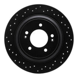 R1 Concepts 17-22 Kia Cadenza Rear Left Drilled Black Brake Rotor by R1 Concepts RNC-623-21036L