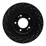 R1 Concepts 17-22 Kia Cadenza Rear Right Drilled Black Brake Rotor by R1 Concepts RNC-623-21036R