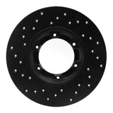 R1 Concepts 71-83 Renault LeCar Front Right/ Rear Right Drilled Black Brake Rotor by R1 Concepts RNC-623-23000R