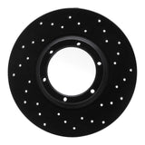 R1 Concepts 71-83 Renault LeCar Front Right/ Rear Right Drilled Black Brake Rotor by R1 Concepts RNC-623-23000R
