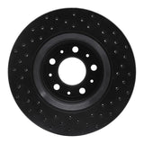 R1 Concepts 98-04 Volvo C70/S70/V70 Front Left Drilled Black Brake Rotor by R1 Concepts RNC-623-27022L