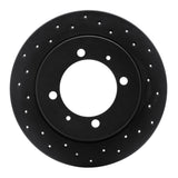 R1 Concepts 00-07 Volvo S40 Rear Right Drilled Black Brake Rotor by R1 Concepts RNC-623-27027R
